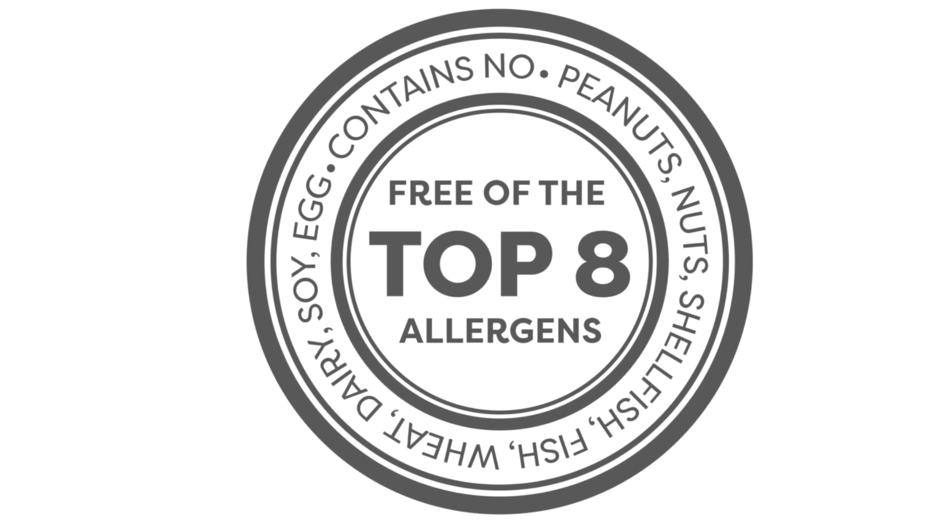 Product dietary badge: Allergen-Friendly